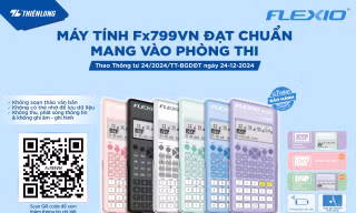 Máy tính khoa học FLEXIO đạt chuẩn mang vào phòng thi