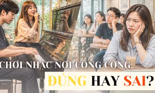 Vô tư đàn hát ở quán cà phê, đôi bạn trẻ bị chê "kém duyên" nơi công cộng