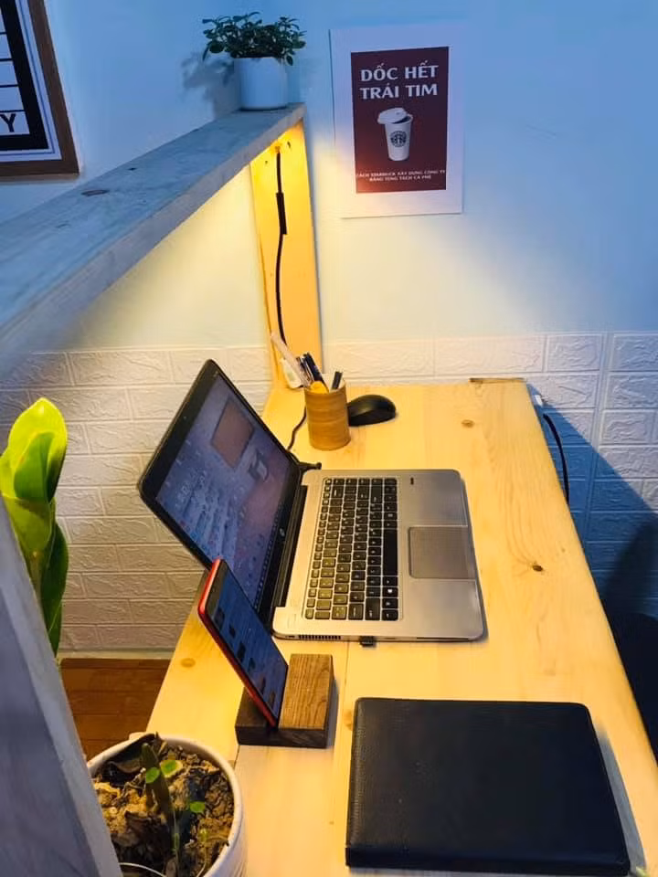 Chàng trai tự tay 'hô biến' phòng trọ 9m2 thành căn studio đẹp bất ngờ ảnh 8