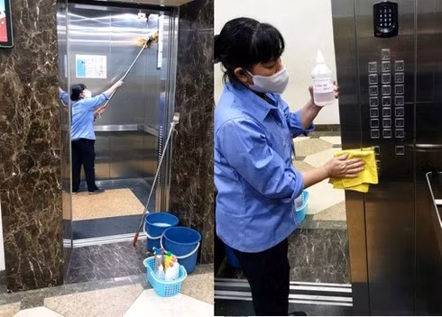 Chung cư Hà Nội thi nhau 'dùng chiêu' bọc nilon chống dịch corona ảnh 4