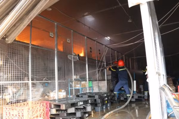 Kho hàng gần sân bay Tân Sơn Nhất cháy ngùn ngụt lúc sáng sớm ảnh 2