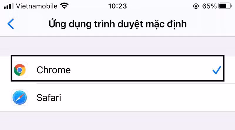 Hướng dẫn thay đổi trình duyệt mặc định trên iPhone ảnh 4