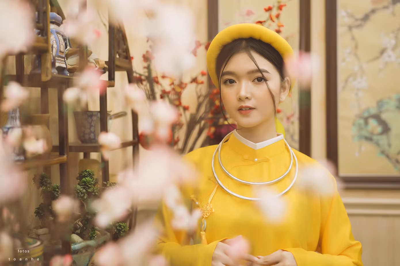 Nữ sinh thanh tao trong cổ phục Việt đón xuân ảnh 3
