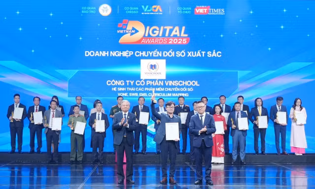 4 giải pháp công nghệ giúp Vinschool đạt giải 'Doanh nghiệp chuyển đổi số xuất sắc 2025'