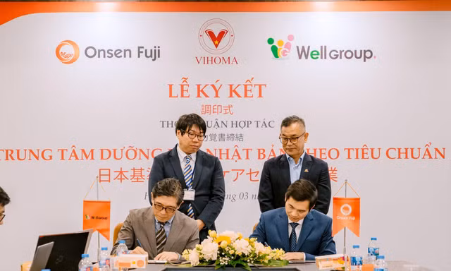 Onsen Fuji và Well Group ký kết hợp tác phát triển mô hình dưỡng lão khoáng nóng chuẩn Nhật tại Việt Nam