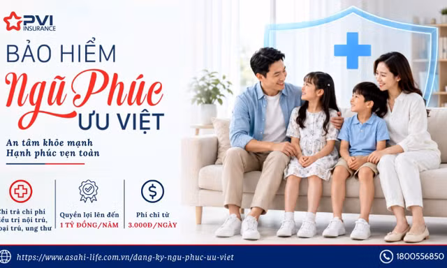 Bảo hiểm PVI mang đến giải pháp bảo vệ sức khỏe toàn diện với sản phẩm Ngũ Phúc Ưu Việt