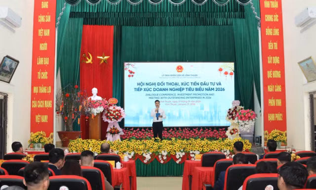Xã Vĩnh Thuận đối thoại, xúc tiến đầu tư với doanh nghiệp tạo động lực phát triển giai đoạn 2026-2030