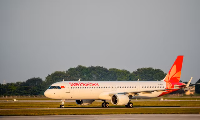 Sun PhuQuoc Airways đón tàu bay thứ tư Airbus A321NX