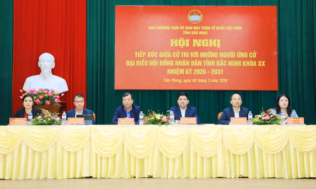 Ứng cử viên HĐND tỉnh Bắc Ninh tiếp xúc cử tri, hành động vì sự phát triển của tỉnh