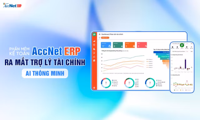 Phần mềm kế toán AccNet ERP ra mắt trợ lý tài chính AI thông minh