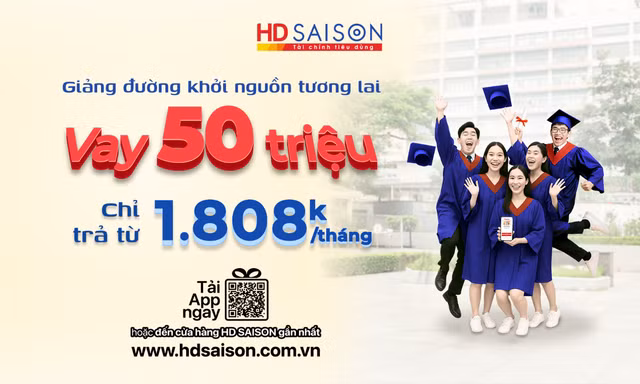 Vững bước giảng đường cùng gói vay học phí từ HD SAISON