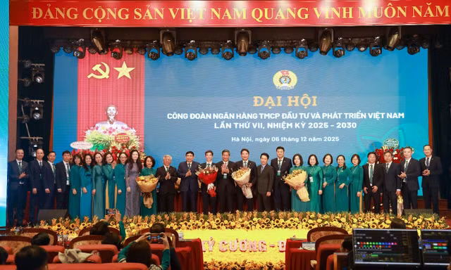 Công đoàn BIDV tổ chức thành công Đại hội đại biểu lần thứ VII, nhiệm kỳ 2025 - 2030
