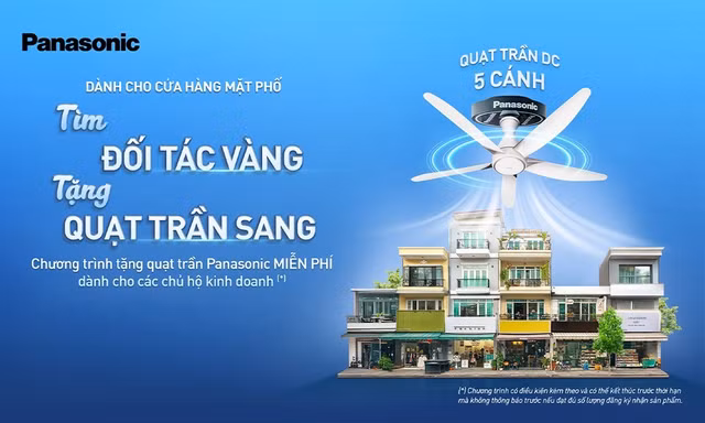 Panasonic lan tỏa giá trị bền vững qua chương trình 'Tìm đối tác vàng - Tặng quạt trần sang'