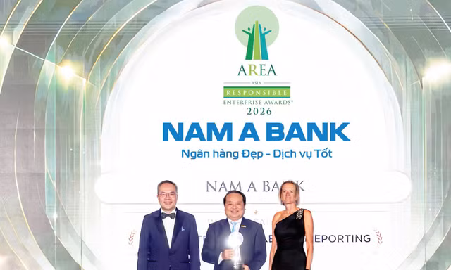 Nam A Bank nhận giải thưởng quốc tế về báo cáo phát triển bền vững
