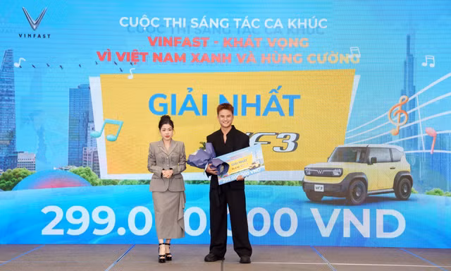 Tác giả chiến thắng cuộc thi sáng tác ca khúc VinFast tiết lộ lí do ra đời khó tin của bài hát giành giải Nhất