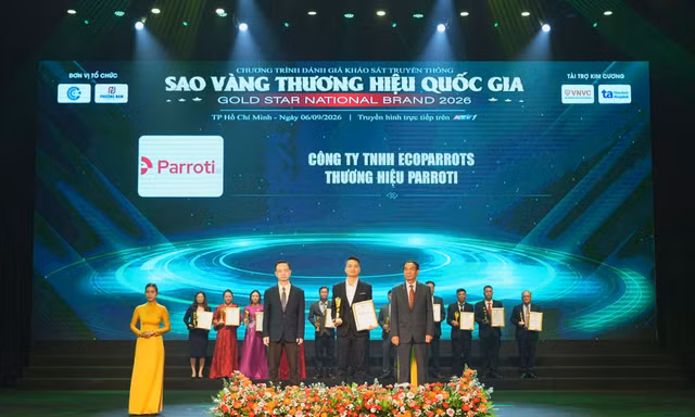 Parroti ghi dấu ấn tại Sao Vàng Thương hiệu Quốc gia 2026