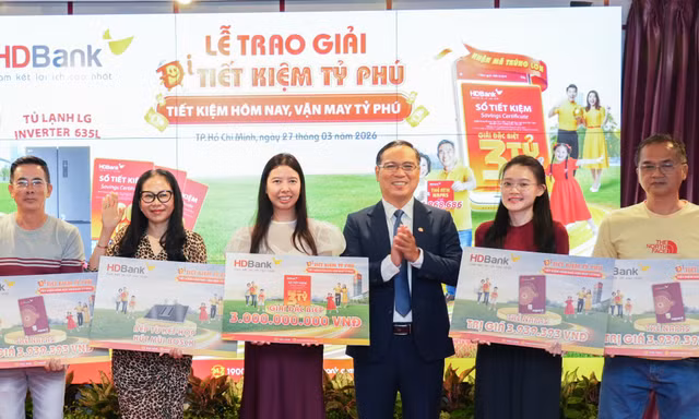 HDBank trao giải ‘Tiết kiệm Tỷ phú’: Nhân bội niềm vui từ những giá trị tích lũy