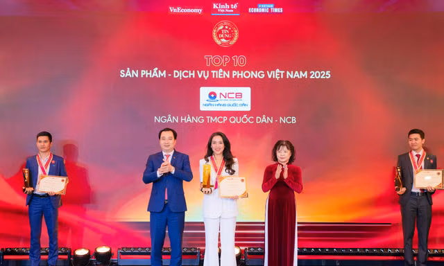 Giải thưởng Tin Dùng Việt Nam 2025 vinh danh thẻ visa “Tự Hào” của ngân hàng NCB