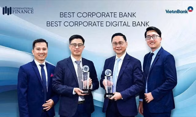 VietinBank nhận cú đúp giải thưởng quốc tế dành cho ngân hàng doanh nghiệp