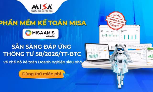 MISA sẵn sàng đáp ứng Thông tư 58 chế độ kế toán doanh nghiệp siêu nhỏ