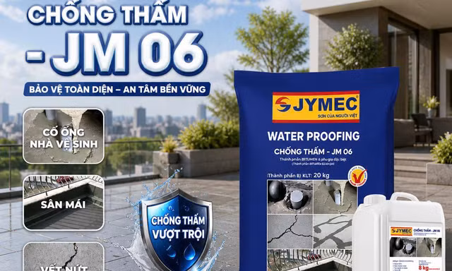 'Cặp đôi' chống thấm Jymec-Jm06: Lời giải cho bài toán bền vững công trình Việt