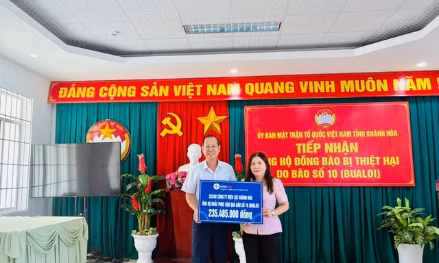 EVNCPC ủng hộ hơn 5,1 tỷ đồng giúp đồng bào vùng bão lũ và nhân dân Cuba