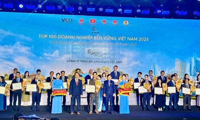 Carlsberg Việt Nam được vinh danh Top 100 doanh nghiệp bền vững nhất Việt Nam