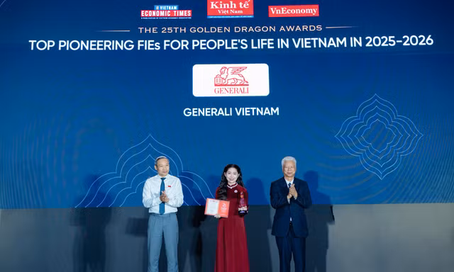 Generali Việt Nam khẳng định vị thế trong đổi mới sản phẩm bảo hiểm tại giải thưởng Rồng Vàng 2026