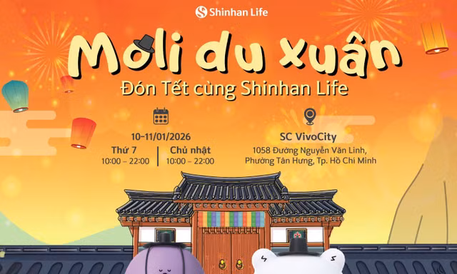 Trải nghiệm 'Moli du xuân - đón tết cùng Shinhan Life' tại SC Vivocity cuối tuần này