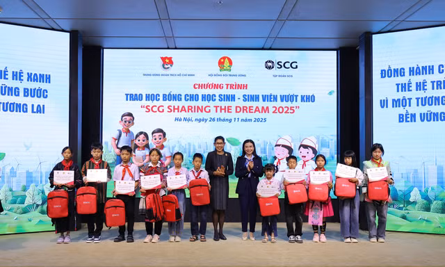 150 suất học bổng đã được trao trong chương trình SCG Sharing the Dream 2025, đánh dấu 18 năm đồng hành cùng thế hệ trẻ Việt Nam.