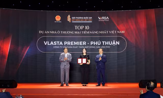 Vlasta Premier - Phú Thuận của Văn Phú lọt Top 10 dự án nhà ở tiềm năng nhất