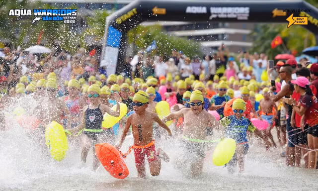 Aqua Warriors Vân Đồn 2026: Những chiến binh nhí và giải bơi đồng đội cùng viết nên câu chuyện