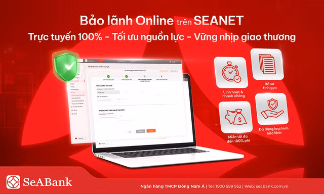 SeABank ra mắt tính năng Bảo lãnh Online, miễn đến 100% phí cho khách hàng doanh nghiệp