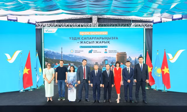Green SM chính thức ra mắt dịch vụ gọi xe thuần điện tại Kazakhstan