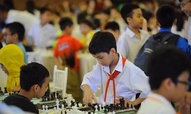 Gần 1.000 kỳ thủ nhí tranh tài sôi nổi tại giải Cờ vua học sinh khu vực Nam Trung bộ 