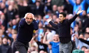 HLV Pep Guardiola: 'Arsenal vẫn đang kiểm soát cuộc đua vô địch'