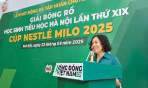 Lan tỏa phong trào thể thao học đường từ Giải bóng rổ tiểu học Hà Nội 2025