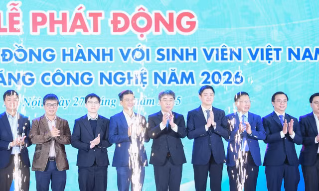 Hội Sinh viên Việt Nam phát động chương trình đồng hành cùng sinh viên tài năng công nghệ