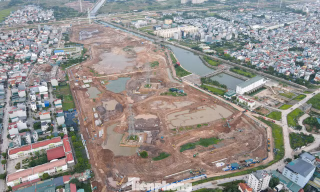 Dự án hồ điều hòa Yên Nghĩa 1 gấp rút về đích phần đào lòng hồ