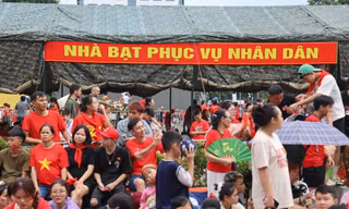 Hà Nội lắp đặt 10 nhà bạt dã chiến phục vụ nhân dân tham quan lễ diễu binh, diễu hành