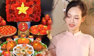 Chị em sáng tạo 'mâm cỗ yêu nước' gây sốt, chia sẻ điều xúc động