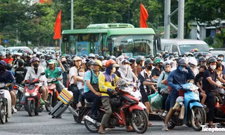 Hà Nội: Cửa ngõ ùn nhẹ, nội đô thông thoáng chiều cuối kỳ nghỉ lễ Quốc khánh 2/9