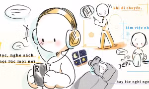 Giới trẻ "đổi style" đọc sách: Mang cả trăm cuốn mà không nặng, nghe là đọc