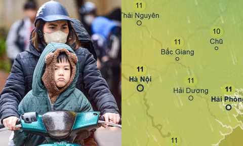 Đợt không khí lạnh mạnh sắp về khiến Hà Nội vừa mưa vừa rét