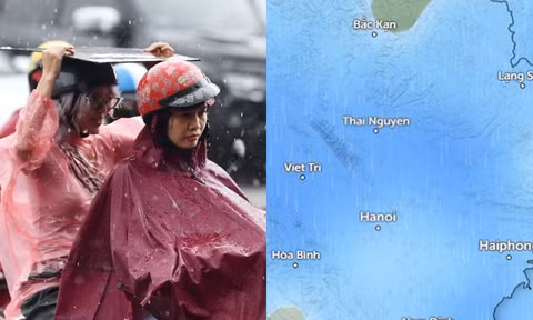 Dự báo từ mai sẽ có mưa kéo dài trong nhiều ngày ở Hà Nội