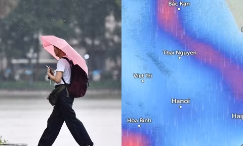 Dự báo Hà Nội có thể đón mưa dông từ sáng 3/5 khi không khí lạnh về