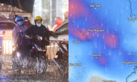Dự báo Hà Nội sẽ có mưa to kèm dông từ đêm nay đến rạng sáng mai