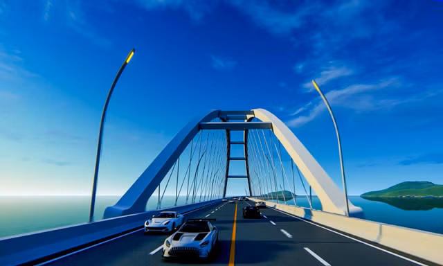 Nhà thầu lo ‘sốt vó’ vì thiếu cát thi công cầu vượt biển ra đảo Hòn Khoai