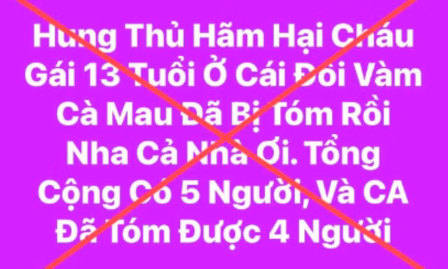 Bắt nghi phạm vụ phát hiện thi thể bé gái 13 tuổi dưới đầm tôm ở Cà Mau