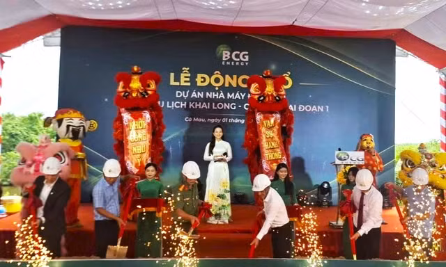 Cà Mau động thổ nhà máy điện gió hơn 6.320 tỷ đồng